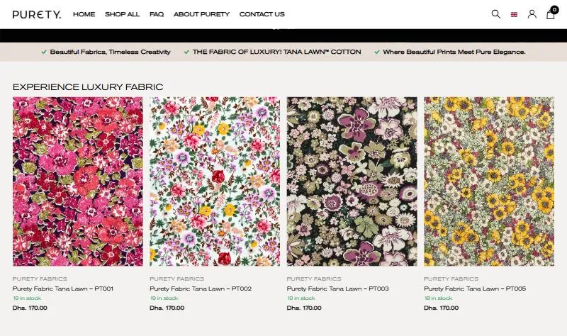 Purety website designed by AGRSoft