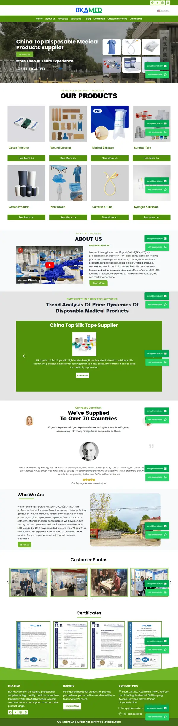 BkaMed website designed by AGRSoft