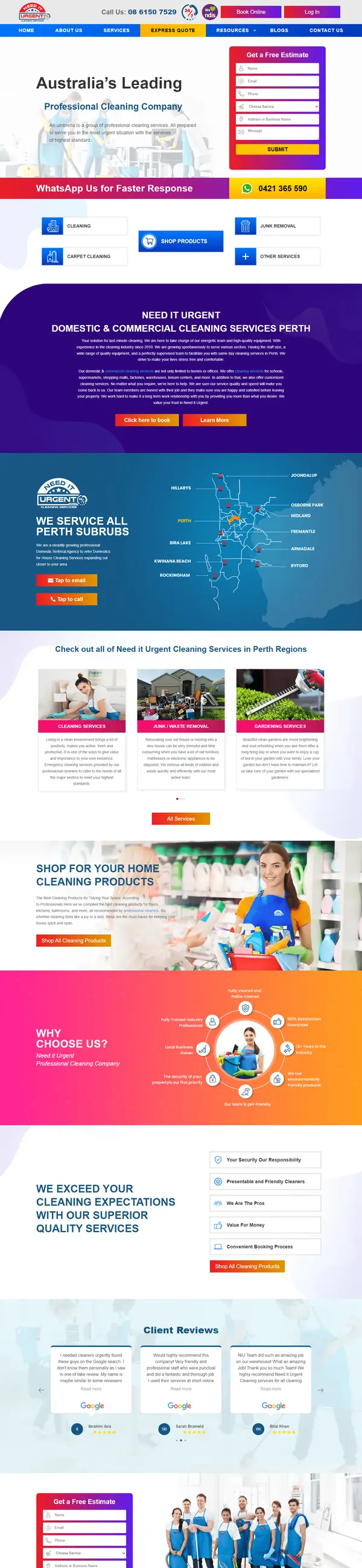 Need It Urgent website designed by AGRSoft